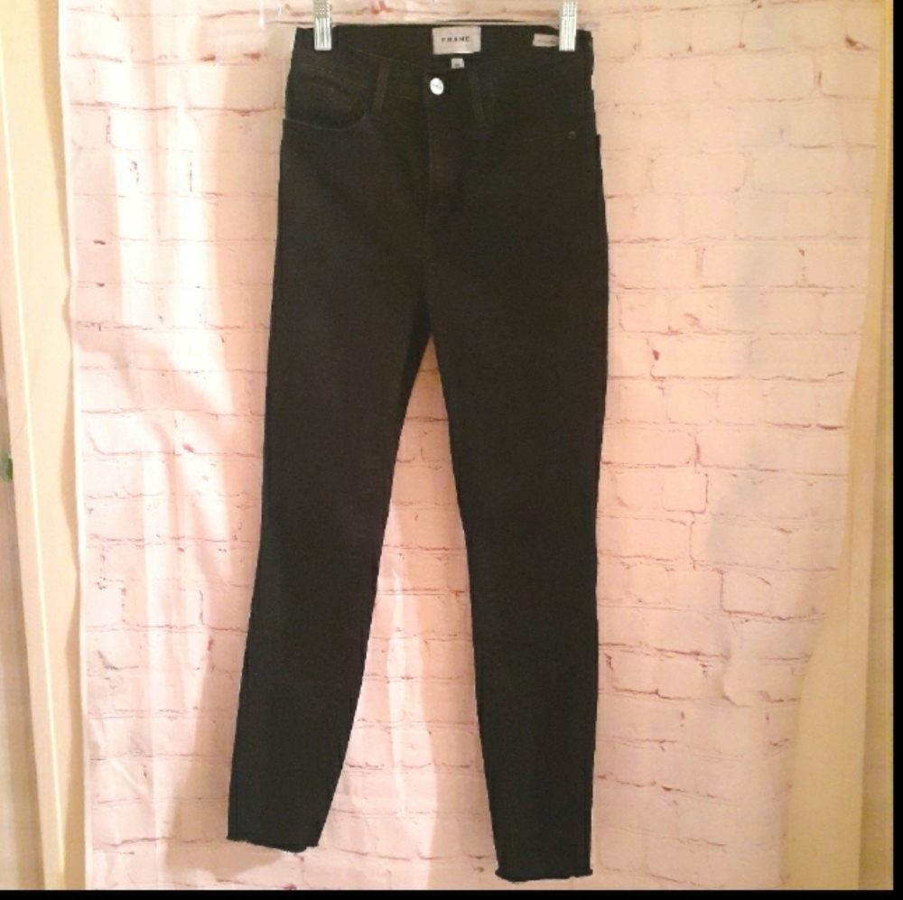 Frame Denim Black Skinny Jeans